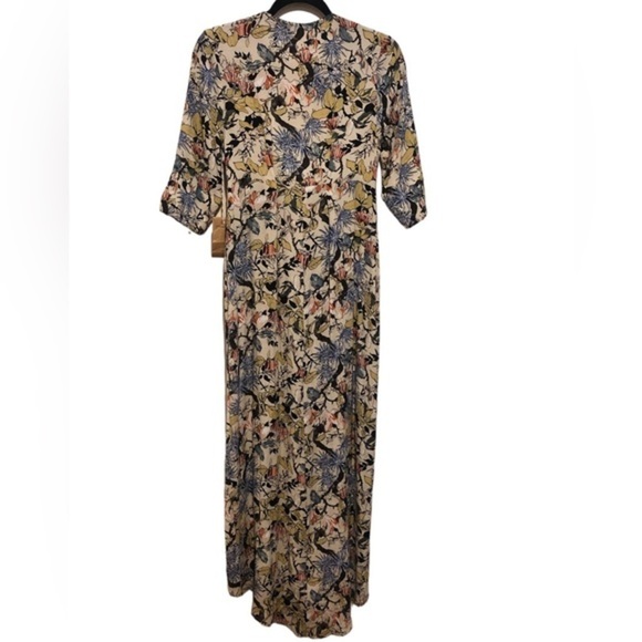 KNOT SISTERS MORRISON KIMONO FLORAL BUTTON FROM HI LOW BOHO 3/4 SLEEVE DRESS XS - Picture 7 of 14